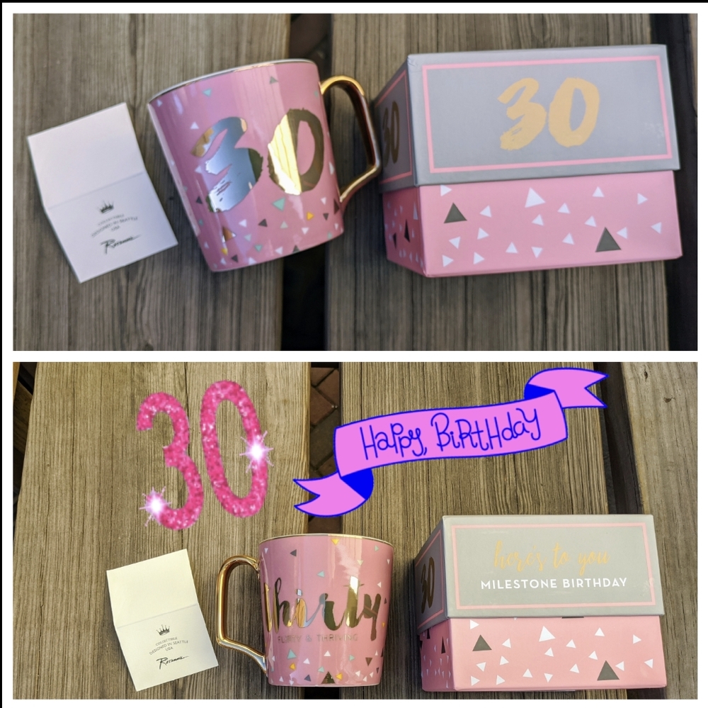 ROSANNA Milestone 30th Birthday Mug NWT